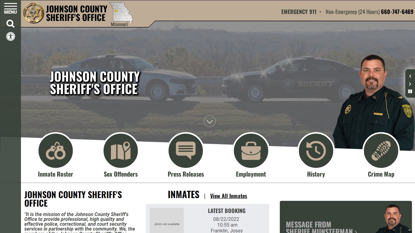 Inmate Roster - Johnson County Sheriff MO